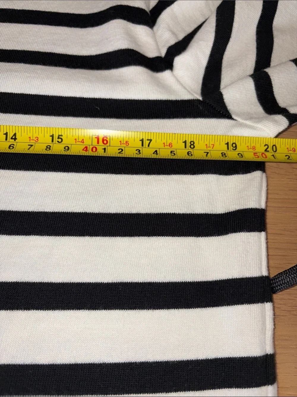 J. Crew 100% Cotton Black and White Boatneck Dress with Gold Buttons